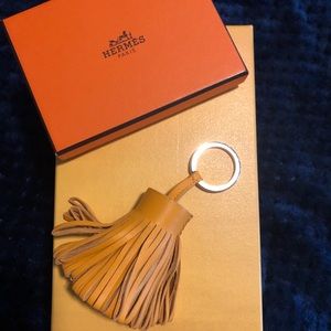 Hermès tassel keychain